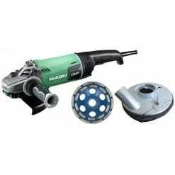 HiKOKI Meuleuse D'angle + Hotte D'aspiration En Béton + Disque Diamant - G23UDY2ASHT