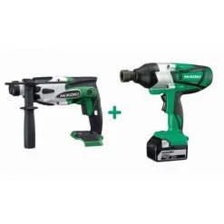 Lot Outillage HIKOKI Clé A Choc 18V + Perforateur SDS+ - ZTW0011