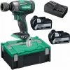 HiKOKI WR18DBDL2WPZ - Set Boulonneuse Li-Ion 18V (2x Batterie 5.0Ah) Dans HSC