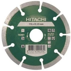 HIKOKI 752801 - Di Que En Diamant Univer El 115x22.2x7mm Egment De Travail Général Egmenté Hauteur 7mm