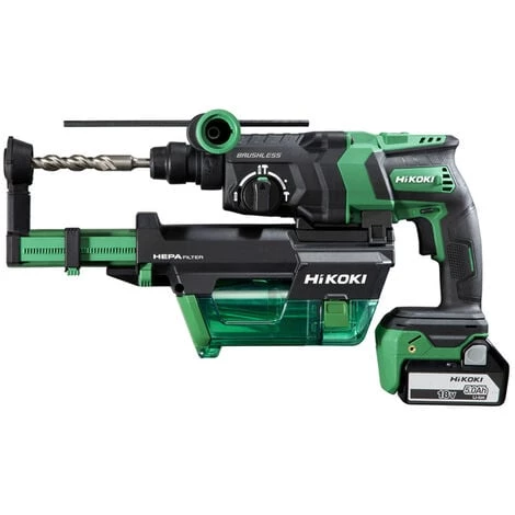 HiKOKI Marteau Burineur Et Perforateur Sans Fil (sans Balais) 18V/2x5Ah - DH18DPCWUZ 1 HiKOKI Marteau Burineur Et Perforateur Sans Fil (sans Balais) 18V/2x5Ah - DH18DPCWUZ