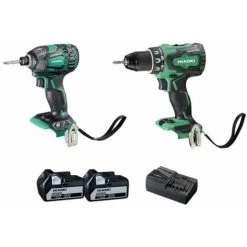HiKoki Kit Combiné De Batterie 18V (DS18DBSL + WH18DBDL2) (KC18DBDL (5.0) (HSC III)) -2 X 5.0Ah- (KC18DBDLWDZ)